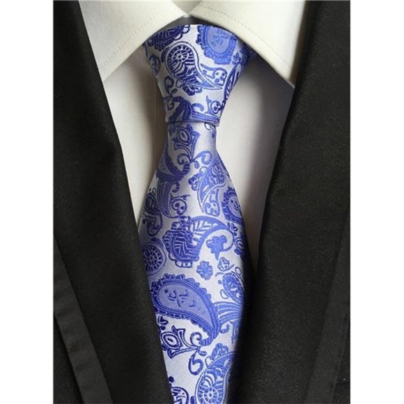 6 PCS Classic Men's Silk Tie Necktie Woven JACQUARD Neck Ties Business - Picture 5 of 6